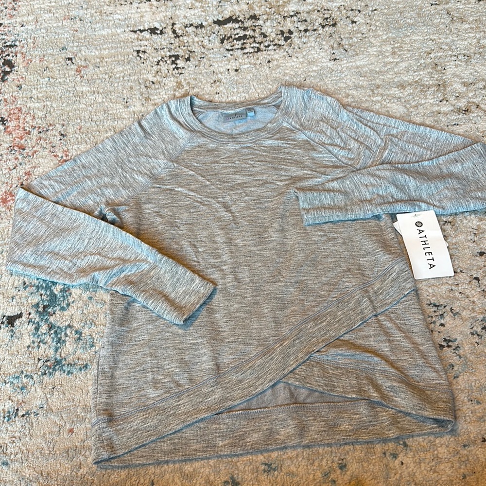 Athleta Criss Cross Sweatshirt size Small NWT
